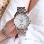 Perfect Copy Mido Baroncelli White MOP Dial Stainless Steel 33 MM Ladies Quartz Watch - Secure Payment